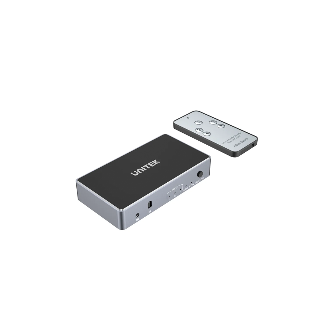 مفتاح Unitek V1111A HDMI 4K 3 في 1 مخرج مفتاح Unitek V1111A HDMI 4K 3 في 1 مخرج